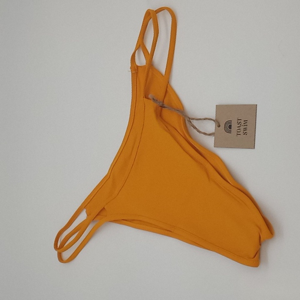 Toast Swim Signature Open Side Bikini Bottom Marigold